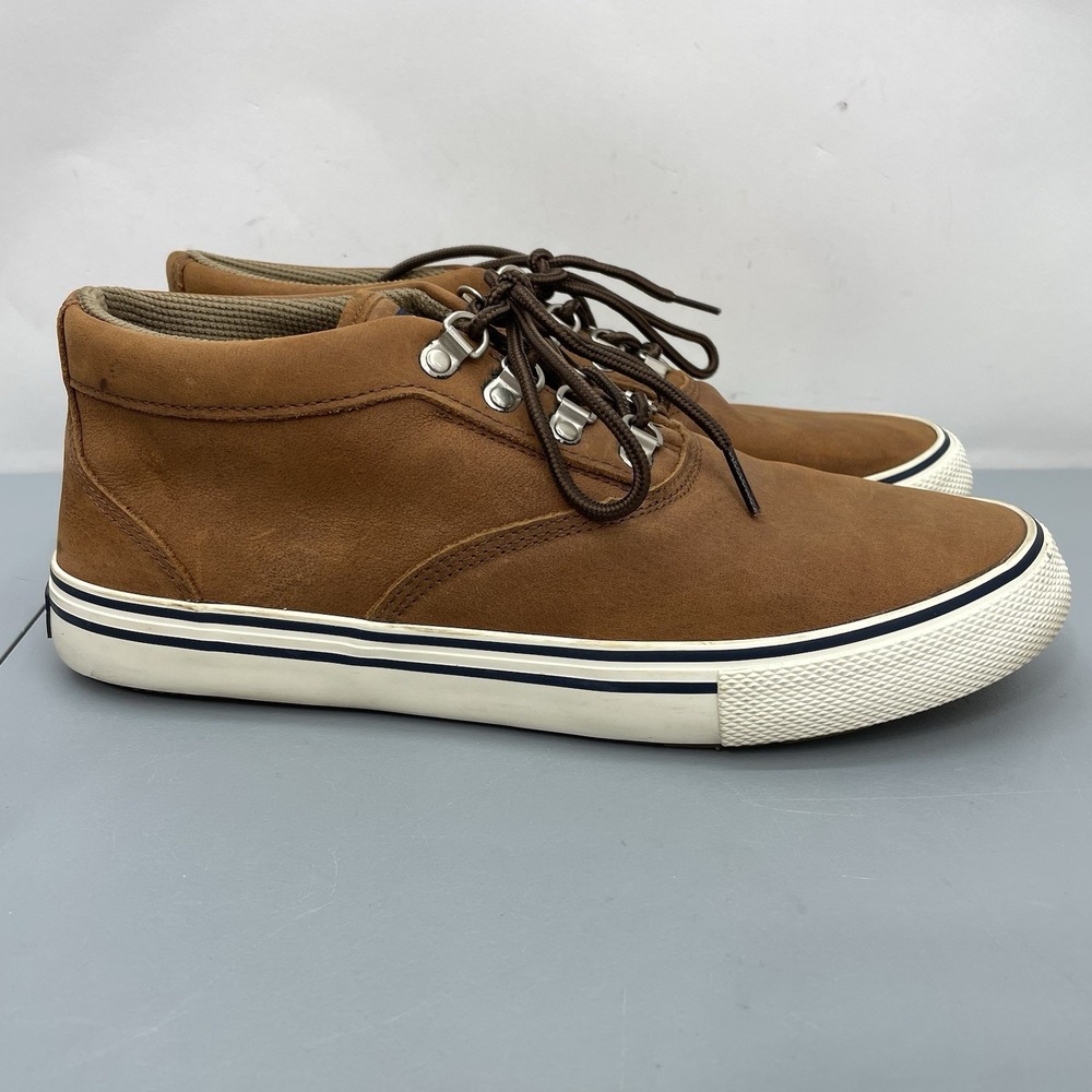 Sperry Striper II Storm Mid Sneaker Chukka Boots Waterproof Leather Brown Men 10